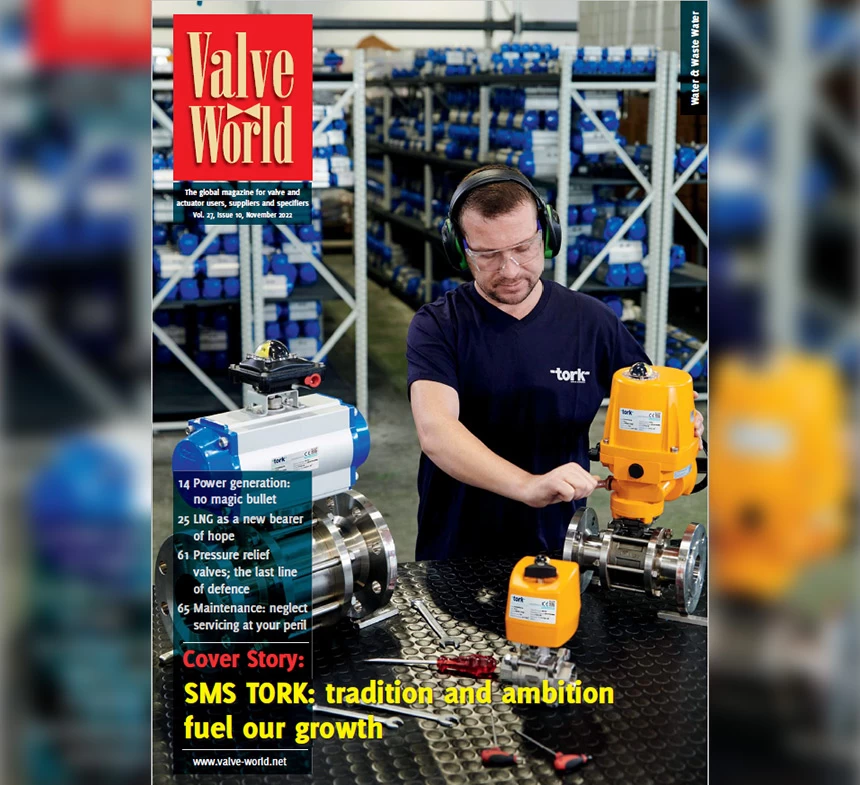 We are in the Fair Cover Issue of Valve World Magazine
