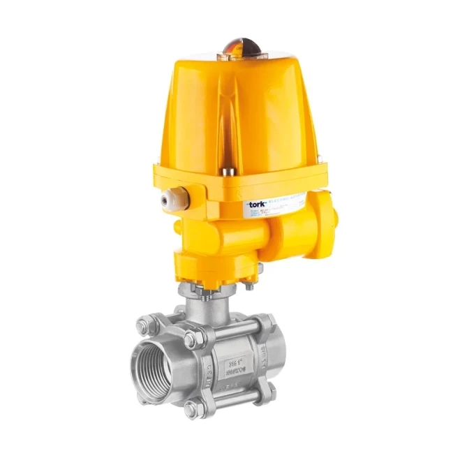 TORK-EAV 903 Paslanmaz Elektrik Aktüatörlü Küresel Vana gallery image 1