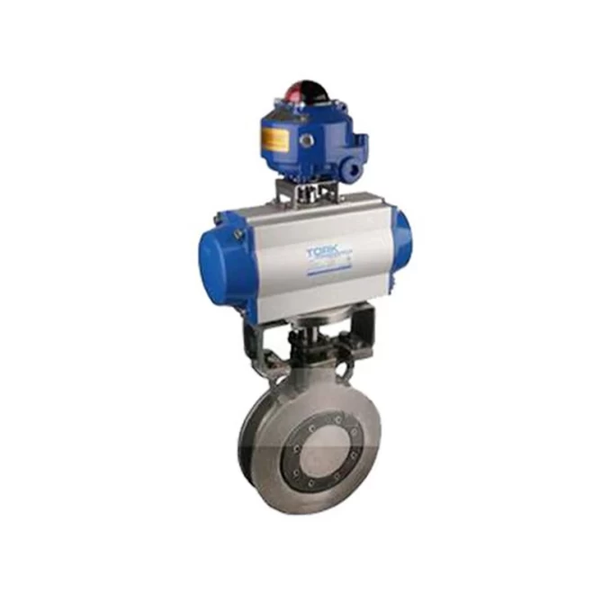 TORK-PAV 808 Pneumatic Actuated Stainless Steel Butterfly Valve gallery image 1