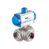 TORK-PAV 904 Pneumatic Actuated Stainless Steel Ball Valve gallery image 1