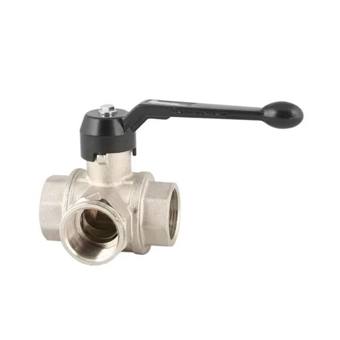 TORK-KV 902K Series Brass Ball Valve 3/2 Way with Handlevel gallery image 1