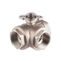 TORK-KV 904 Series Stainless Steel Ball Valve , 3/2 Way, Free Shaft gallery image 1