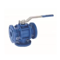 TORK-KV 908F Series Carbon Steel Ball Valve Flanged 3/2 Way gallery image 1