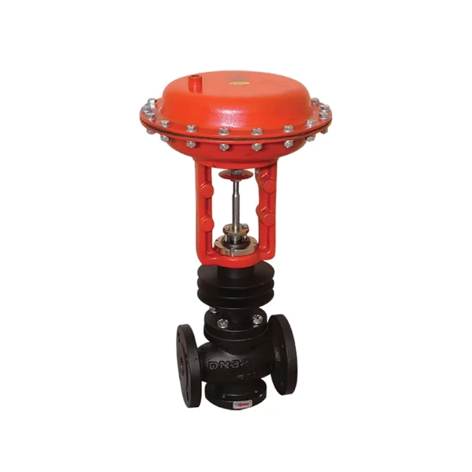 TORK-LDV 908 Proportional Pneumatic Controlled 3 Way Hot Oil Globe Valve gallery image 1