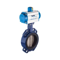 TORK-PAV 800 Pnömatik Aktüatörlü Wafer Kelebek Vana gallery image 1