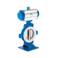 TORK-PAV 805 Pnömatik Aktüatörlü Wafer Kelebek Vana gallery image 1