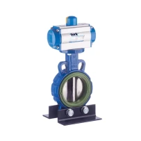 TORK-PAV 809 Pnömatik Aktüatörlü NR Contalı Kelebek Vana gallery image 1
