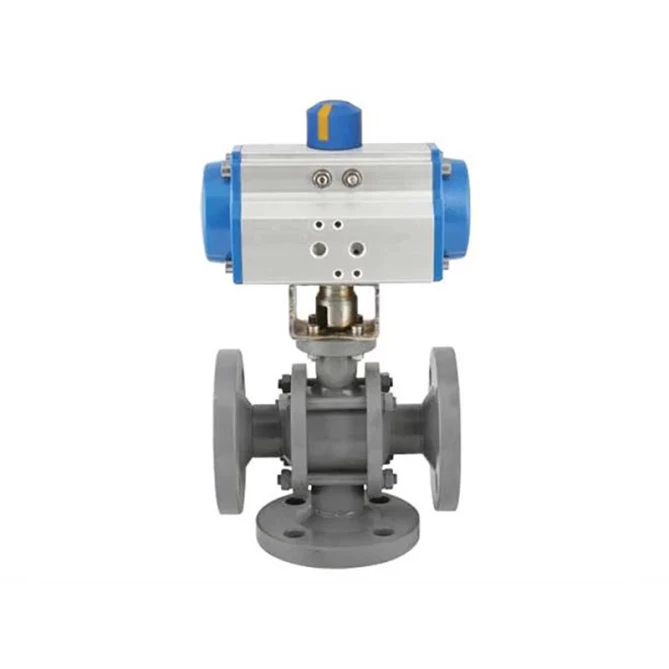 TORK-PAV 908F Pneumatic Actuated Carbon Steel Ball Valve gallery image 1