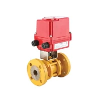 TORK-EAV 907 Karbon Çelik Elektrik Aktüatörlü Küresel Vana gallery image 1