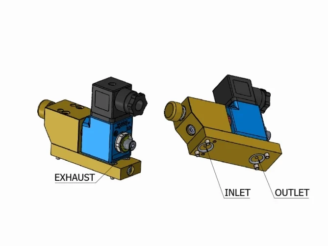 S1058 Plate Type Push Button Solenoid Valve gallery image 1